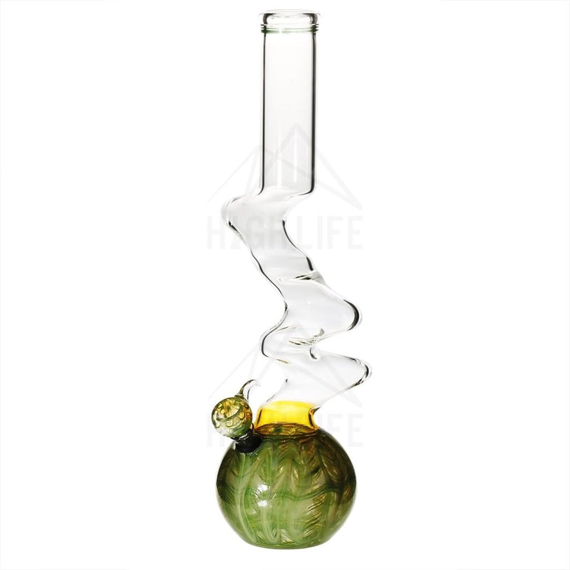 16 Three Elbow Bong With A Slide Green Bongs & Waterpipes