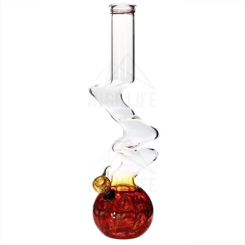 16 Three Elbow Bong With A Slide Red Bongs & Waterpipes