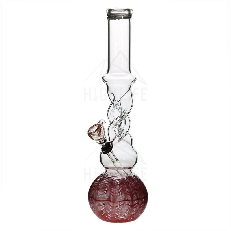 16 Twist Bong With A Slide Red Bongs & Waterpipes