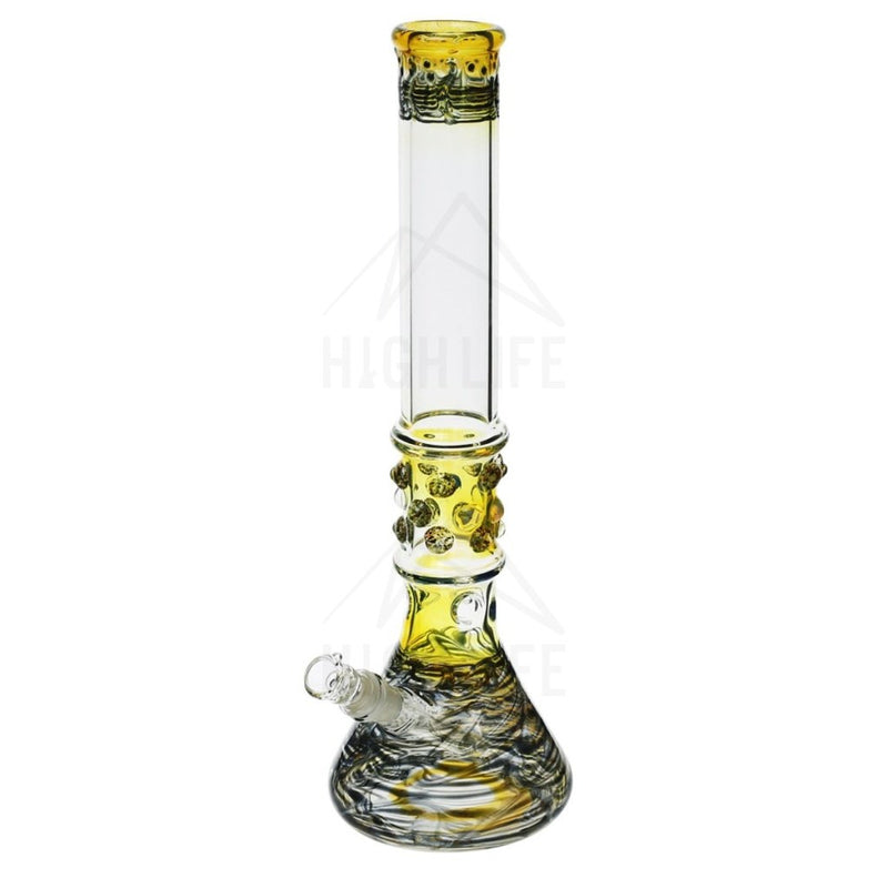 17 Raked Bong W / Marbles Black Bongs & Waterpipes