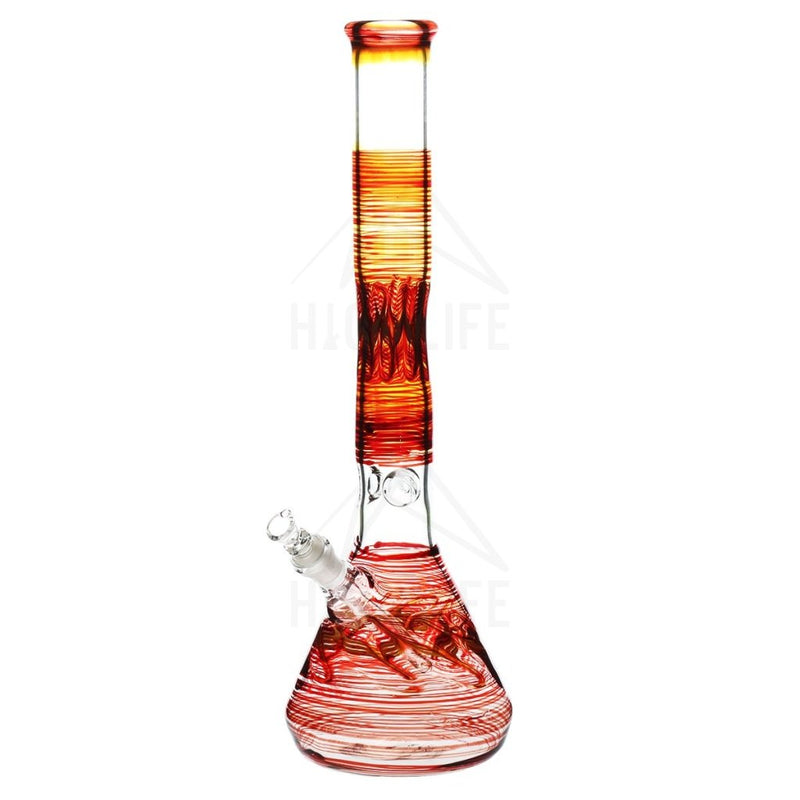 18 Beaker Bong Red Bongs & Waterpipes