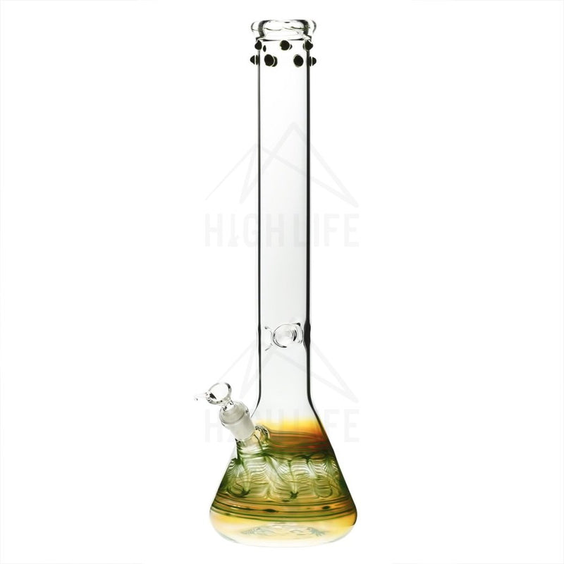 18 Beaker Bong With Marbles Green Bongs & Waterpipes