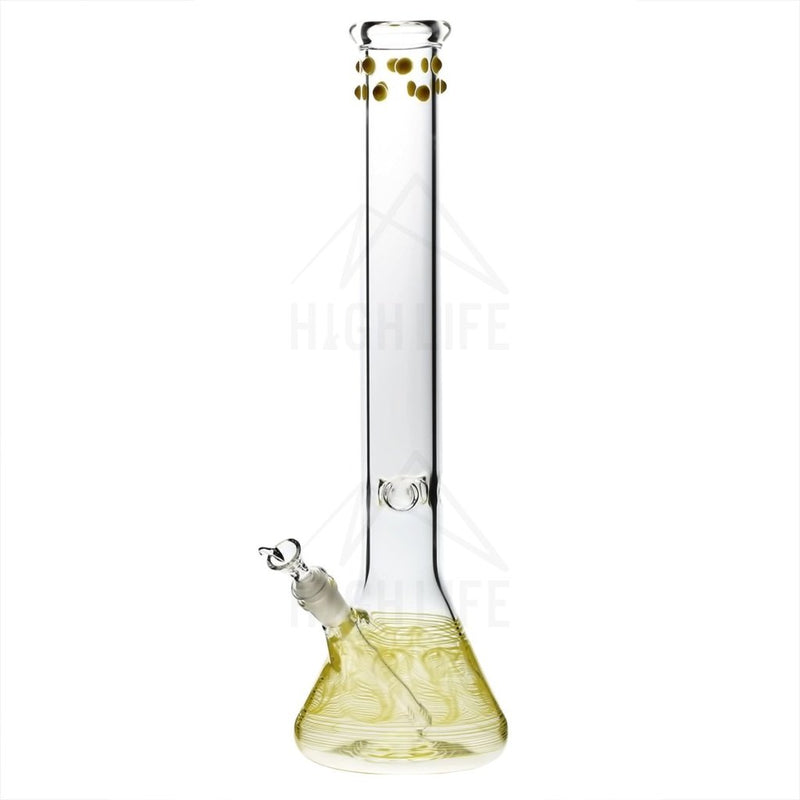 18 Beaker Bong With Marbles Yellow Bongs & Waterpipes