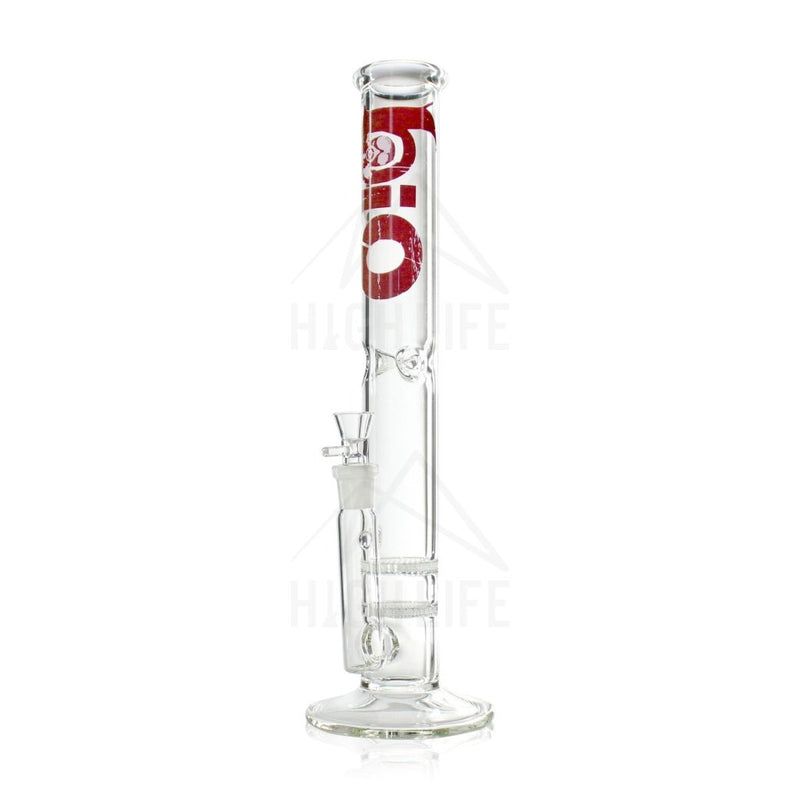 18 Bio Double Honeycomb Bong Red Bongs & Waterpipes