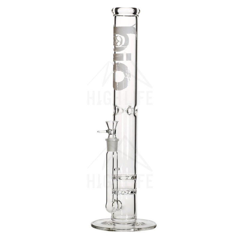 18 Bio Double Hurricane Bong White Bongs & Waterpipes