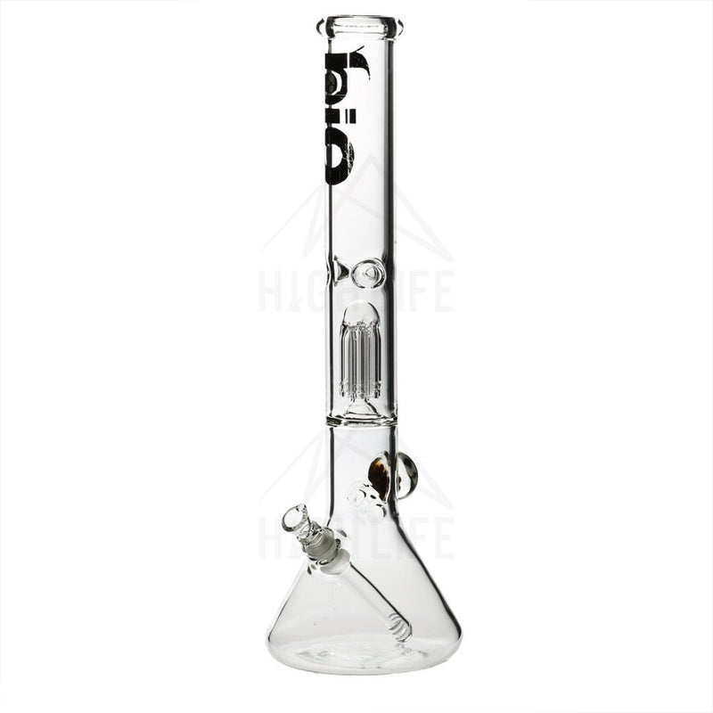 18 Bio Single Tree Beaker Bong With Marble Black Bongs & Waterpipes