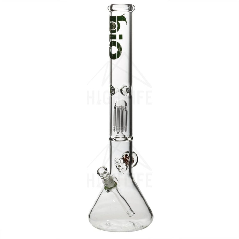 18 Bio Single Tree Beaker Bong With Marble Green Bongs & Waterpipes