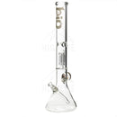 18 Bio Single Tree Beaker Bong With Marble White Bongs & Waterpipes