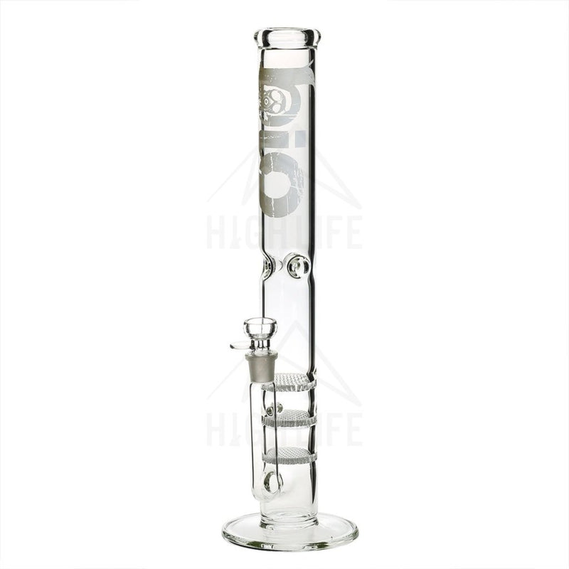 18 Bio Triple Honeycomb Bong White Bongs & Waterpipes