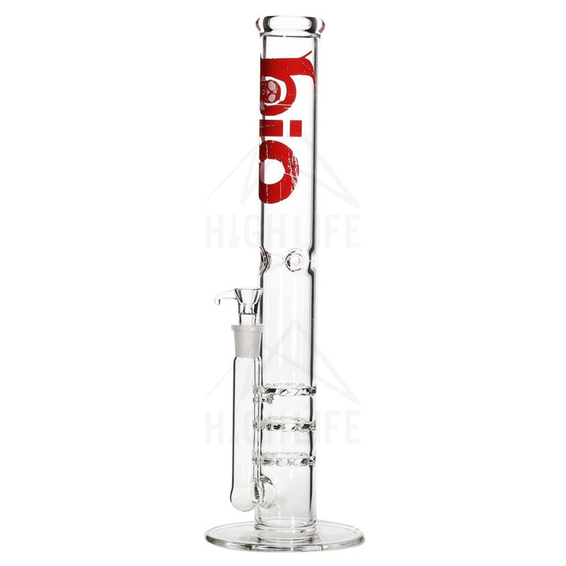 18 Bio Triple Hurricane Bong Red Bongs & Waterpipes