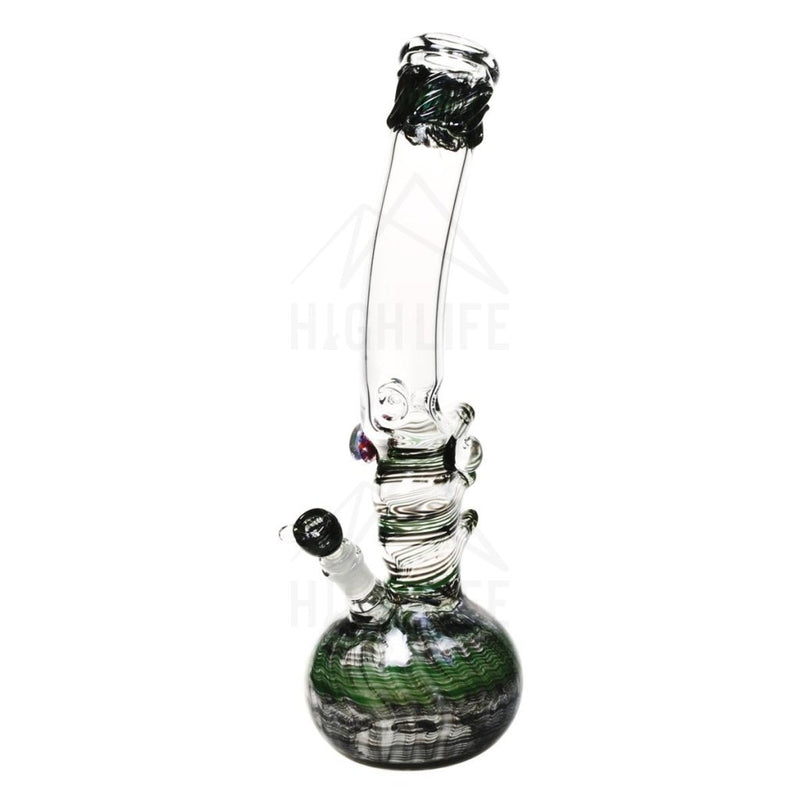 18 Raked Triple Hook Bong With Marbles Bongs & Waterpipes