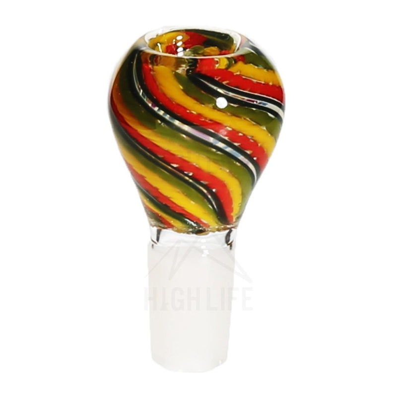 19Mm Full Rasta Swirl Bowl Accessories