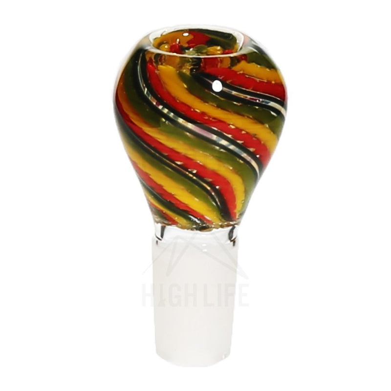 19Mm Full Rasta Swirl Bowl Accessories