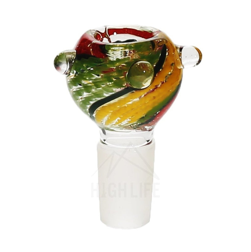 19Mm Full Rasta Swirl Marbles Bowl Accessories