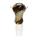 19Mm Hourglass Rasta Swirl Stripe White Lattacino Bowl Accessories