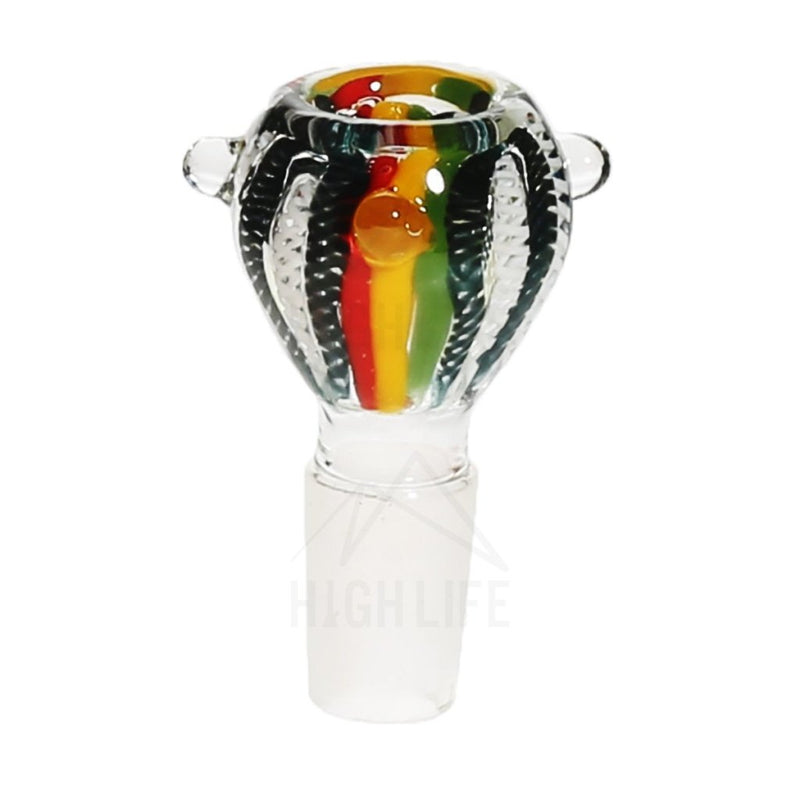 19Mm Rasta Stripe White Lattacino Bowl Accessories