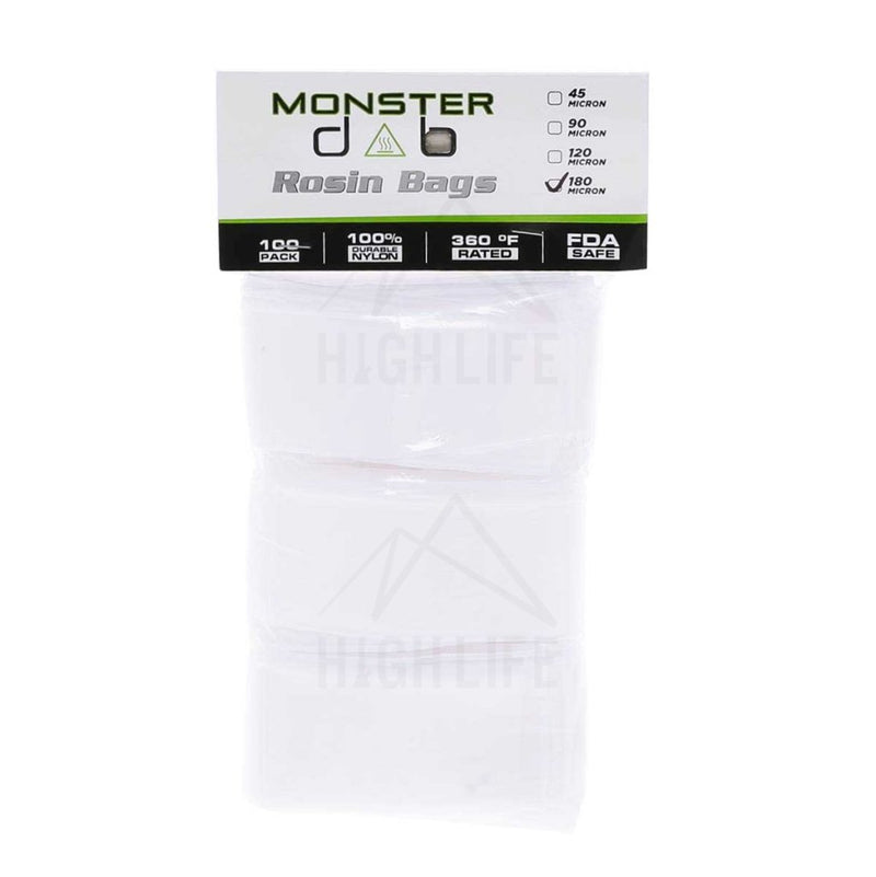 2 X 10 180 Micron Monster Dab Rosin Bag - 100 Units Extraction