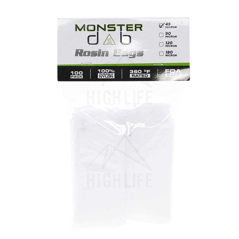 2 X 10 45 Micron Monster Dab Rosin Bag - 100 Units Extraction