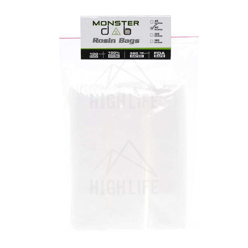 2 X 10 90 Micron Monster Dab Rosin Bag - 100 Units Extraction