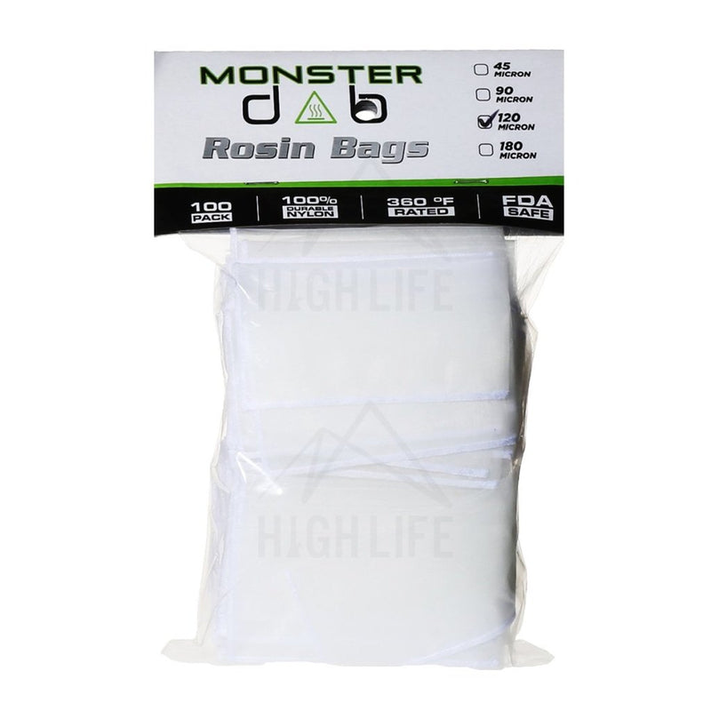 2 X 4 120 Micron Monster Dab Rosin Bag - 100 Units Extraction