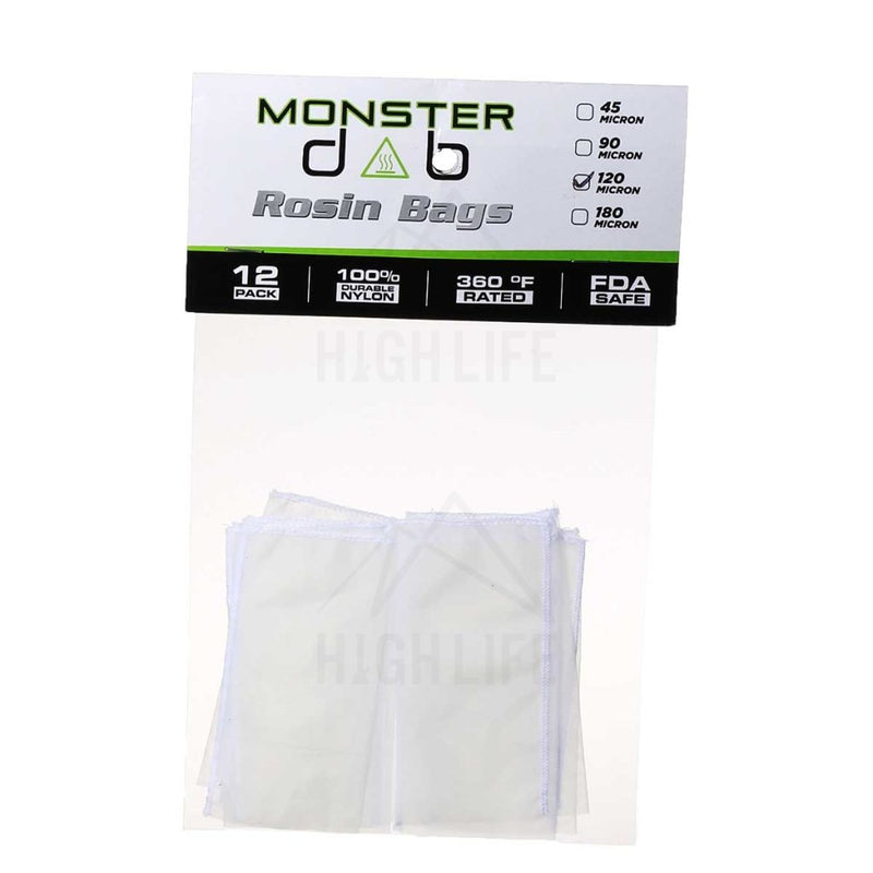 2 X 4 120 Micron Monster Dab Rosin Bag - 12 Units Extraction