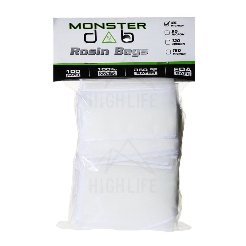 2 X 4 45 Micron Monster Dab Rosin Bag - 100 Units Extraction