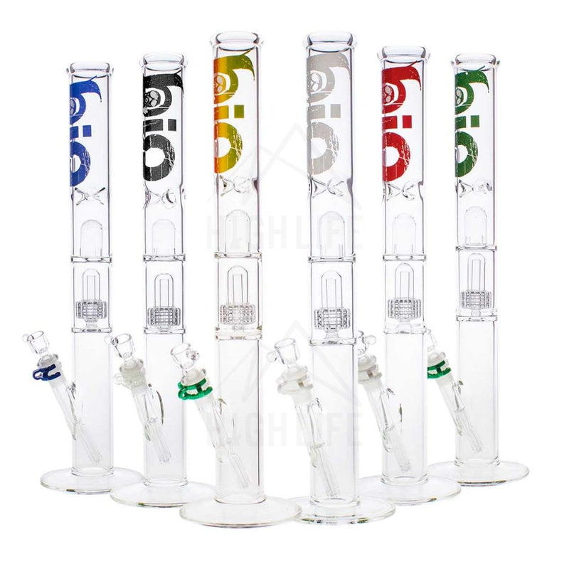 20 Bio Single Grid Dome Straight Bong Bongs & Waterpipes