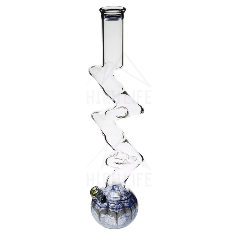 20 Five Elbow Bong With A Slide Blue Bongs & Waterpipes