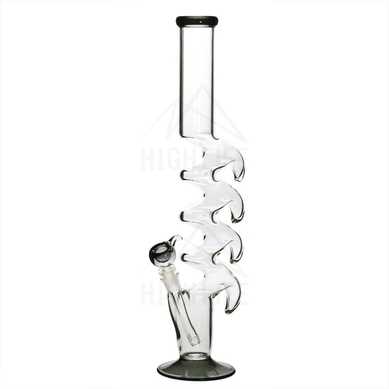 20 Quad Hook Bong Black Straight Tubes