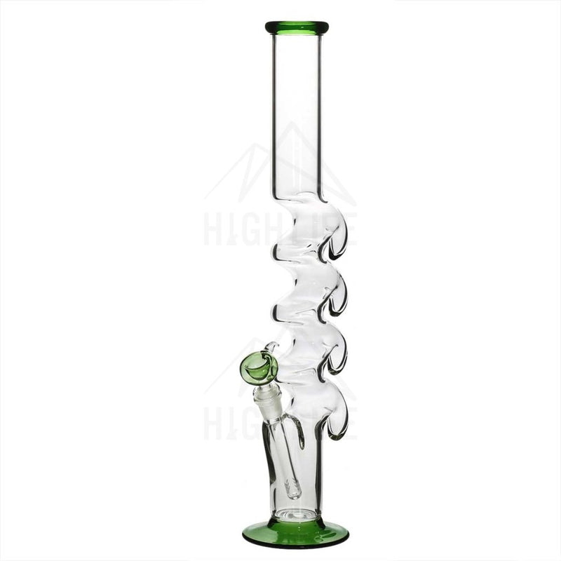 20 Quad Hook Bong Green Straight Tubes