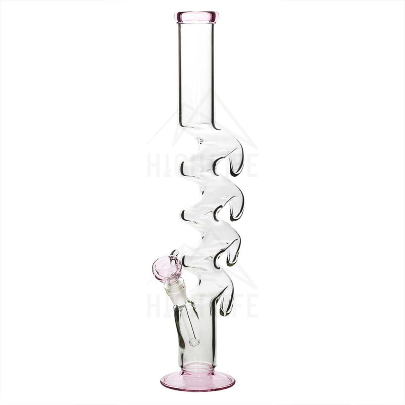 20 Quad Hook Bong Pink Straight Tubes