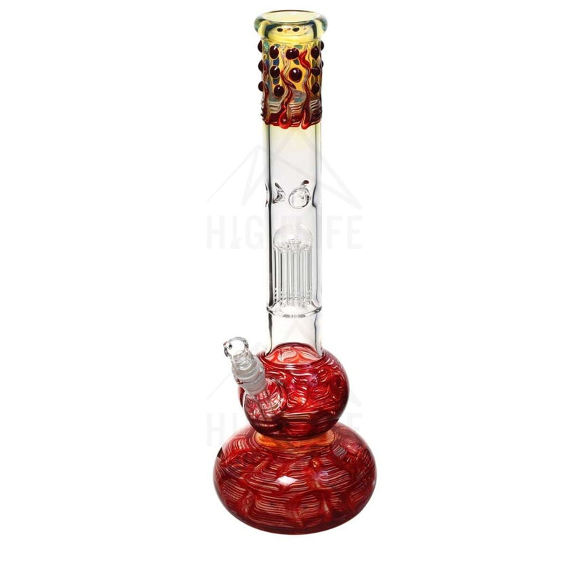 20 Single Tree Double Bubble Bong With Marbles Red Bongs & Waterpipes