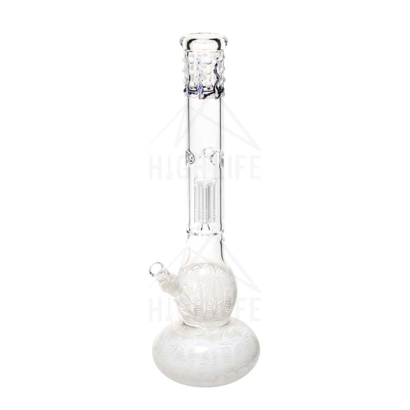 20 Single Tree Double Bubble Bong With Marbles White Bongs & Waterpipes