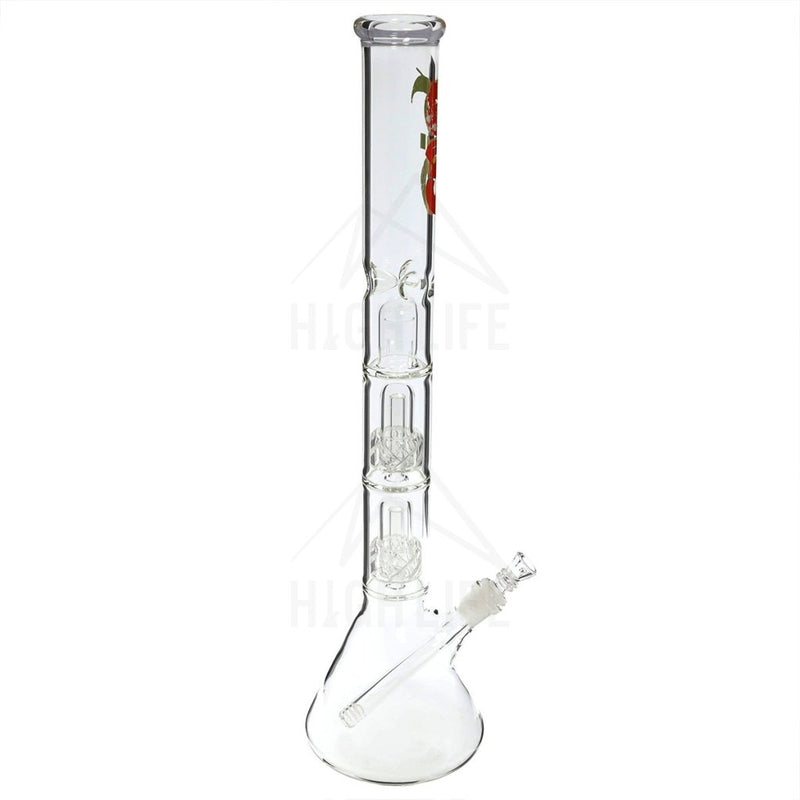 22 Bio Criss-Cross Showerhead Waterpipe - Rasta Bongs & Waterpipes