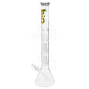 22 Bio Criss-Cross Showerhead Waterpipe - Rasta Bongs & Waterpipes