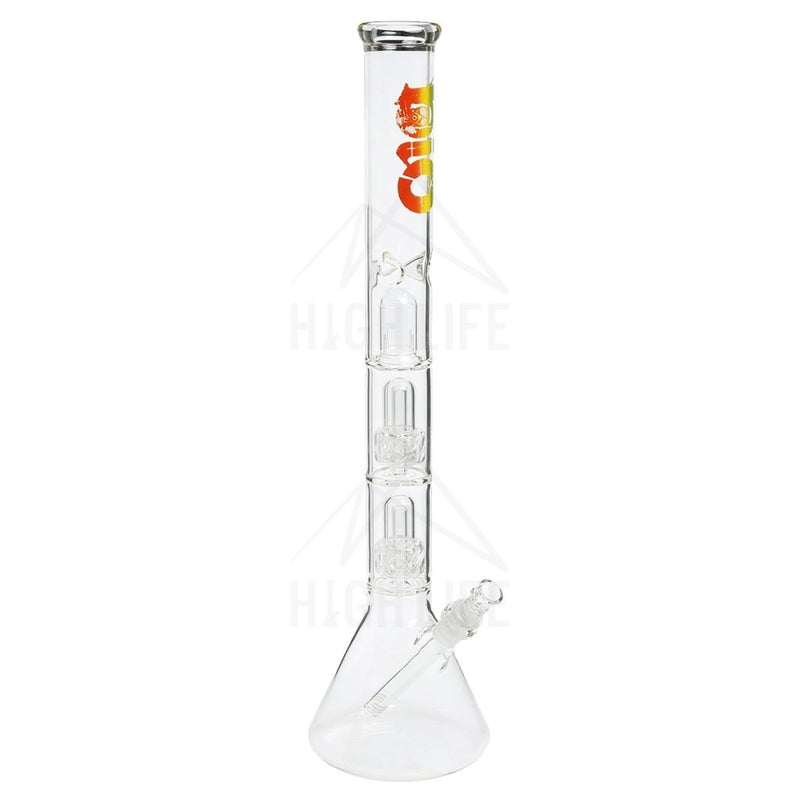 22 Bio Criss-Cross Showerhead Waterpipe - Rasta Bongs & Waterpipes