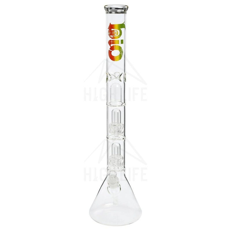 22 Bio Criss-Cross Showerhead Waterpipe - Rasta Bongs & Waterpipes