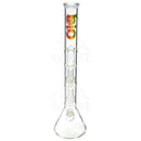22 Bio Criss-Cross Showerhead Waterpipe - Rasta Bongs & Waterpipes