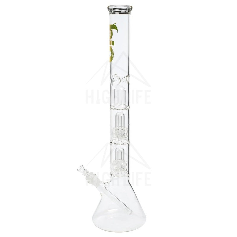 22 Bio Criss-Cross Showerhead Waterpipe - Rasta Bongs & Waterpipes