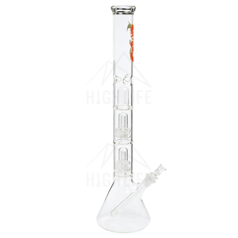 22 Bio Criss-Cross Showerhead Waterpipe - Rasta Bongs & Waterpipes