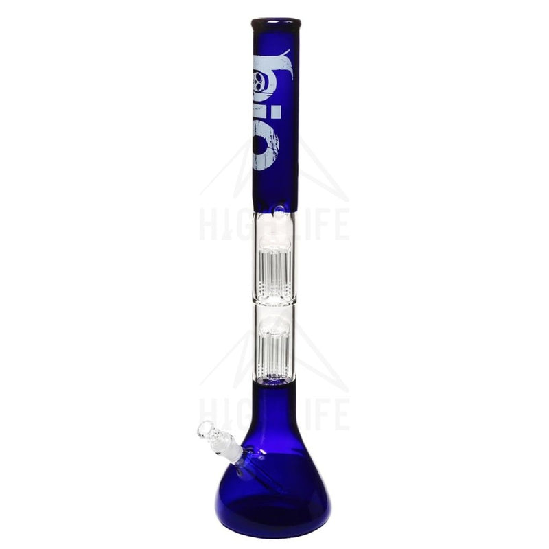 22 Bio Double Tree Beaker Bong Blue Bongs & Waterpipes