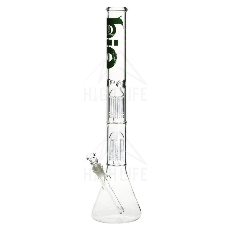 22 Bio Double Tree Beaker Bong Green Bongs & Waterpipes