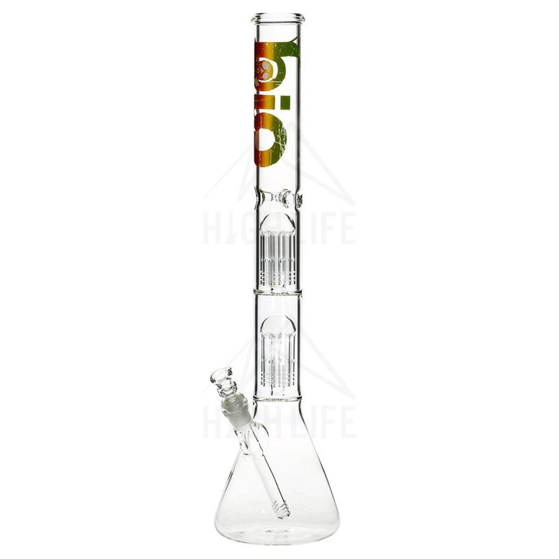 22 Bio Double Tree Beaker Bong Rasta Bongs & Waterpipes