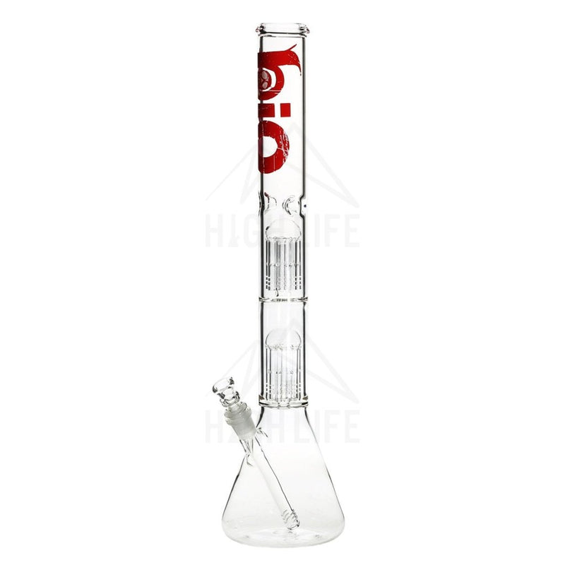 22 Bio Double Tree Beaker Bong Red Bongs & Waterpipes