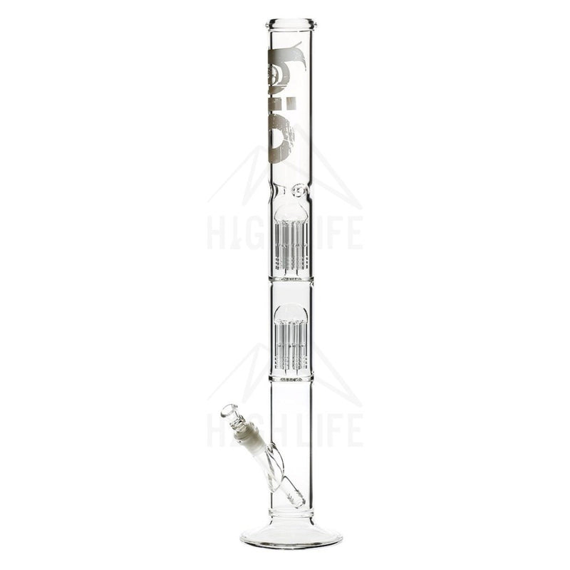 22 Bio Double Tree Straight Bong White Bongs & Waterpipes