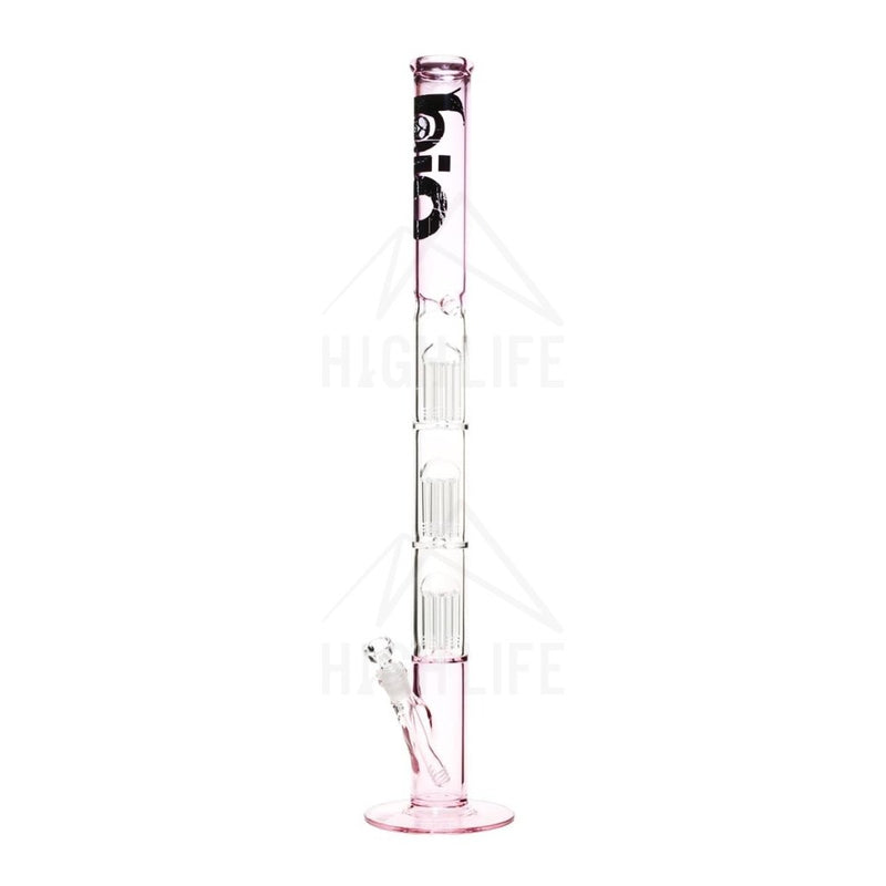 26 Bio Triple Tree Straight Bong Pink Bongs & Waterpipes