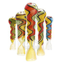 3 1/2 Fumed Chillum With Rasta Swirl Hand Pipes