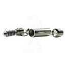 3 1/2 Silver Metal Bub Bomb Pipe Hand Pipes