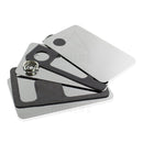 3 1/2 Silver Metal Credit Card Pipe Hand Pipes