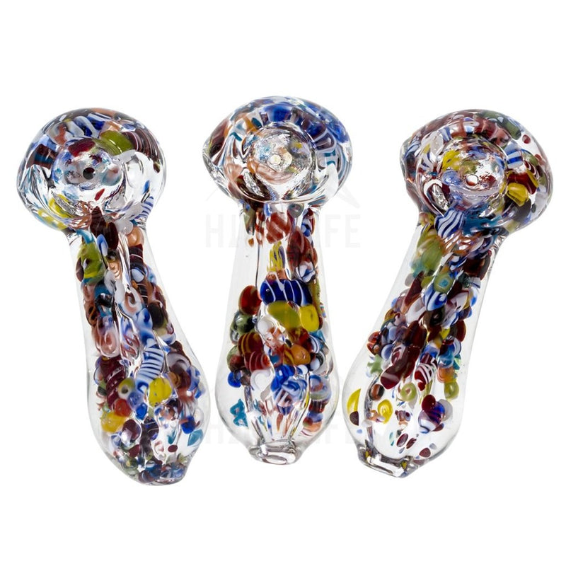 3 Colorful Frit Hand Pipe Pipes